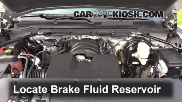 2014 GMC Sierra 1500 SLE 4.3L V6 FlexFuel Crew Cab Pickup Liquide de frein Contrôler le niveau de liquide de frein